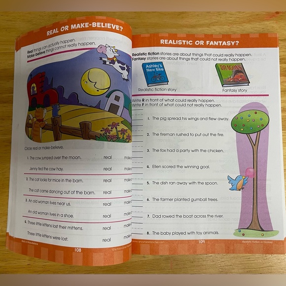 School Zone Big First Grade & My First Grade WorkBook ages 6-7 - Picture 3 of 6